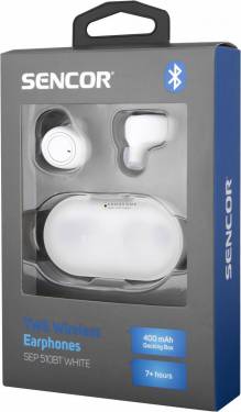 Sencor SEP 510BT True Wireless Bluetooth Headset White