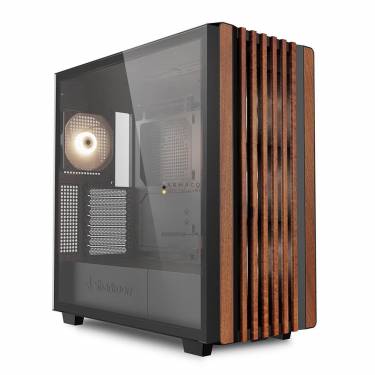 Sharkoon Rebel C70G RGB Tempered Glass Black/Wood