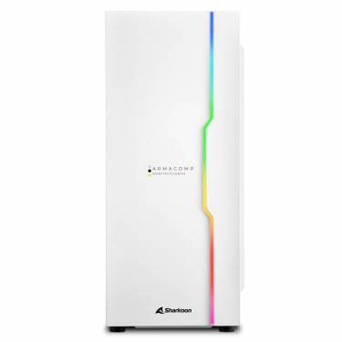 Sharkoon RGB Slider Tempered Glass White