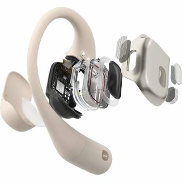 Shokz OpenFit Bluetooth True Wireless Open-Ear Sport Headset Beige