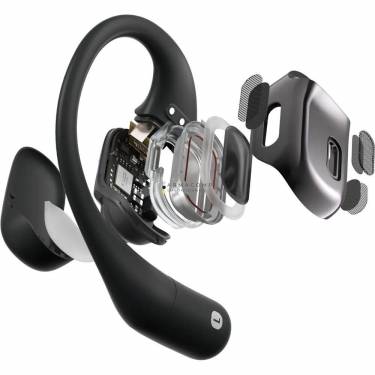 Shokz OpenFit Bluetooth True Wireless Open-Ear Sport Headset Black