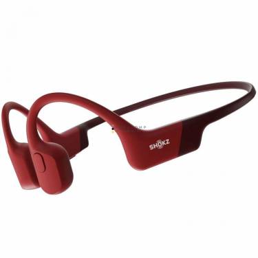 Shokz Openrun Bone Conduction Open-Ear Endurance Wireless Bluetooth Headphones Red