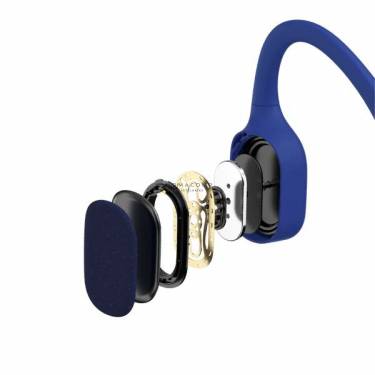 Shokz OpenSwim Bone Conduction Open-Ear MP3 Swimming Wireless Bluetooth Headphones Blue