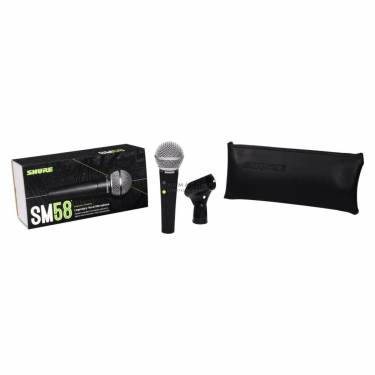 Shure SM58 On Off Switch Dynamic Vocal Microphone Grey