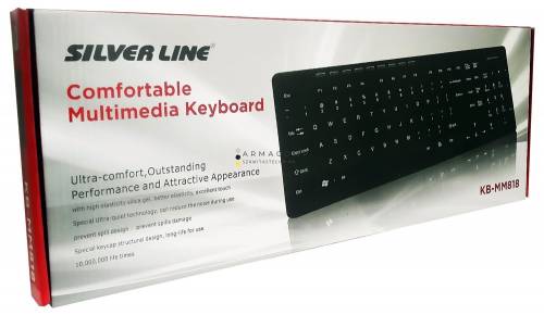 Silverline KB-MM818 billentyűzet Black HU