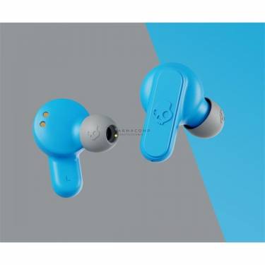 Skullcandy Dime 2 S2DBW-P740 True Wireless Bluetooth Earbuds Light Grey/Blue