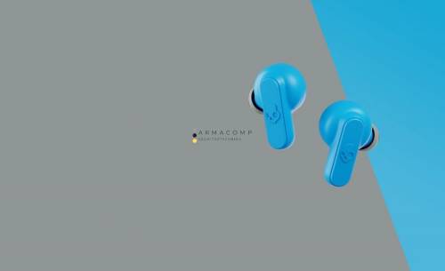 Skullcandy Dime True Wireless Bluetooth Earbuds Light Grey/Blue