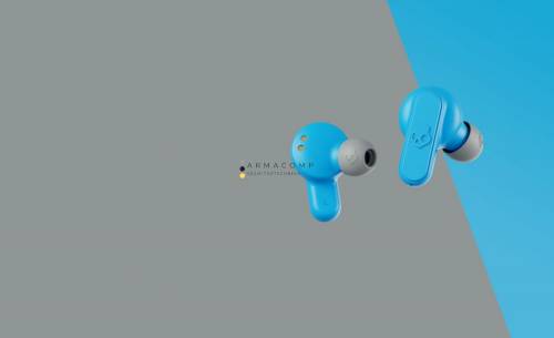 Skullcandy Dime True Wireless Bluetooth Earbuds Light Grey/Blue