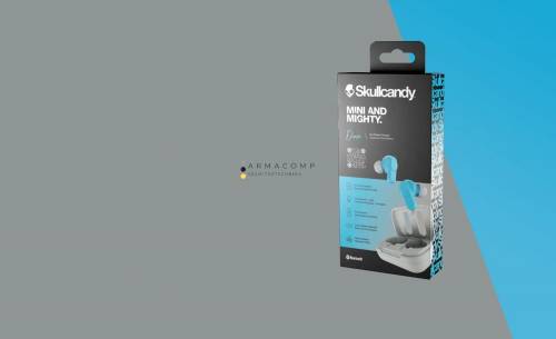 Skullcandy Dime True Wireless Bluetooth Earbuds Light Grey/Blue