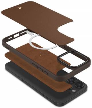 Spigen Cyrill Kajuk MagSafe iPhone 15 Pro Max Saddle Brown