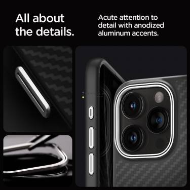 Spigen Enzo Aramid for iPhone 15 Pro Max Matte Black