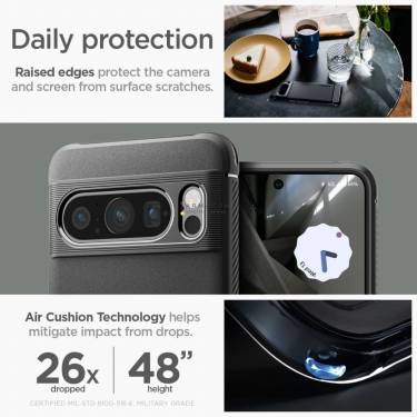 Spigen Google Pixel 8 Pro Rugged Armor Matte Black