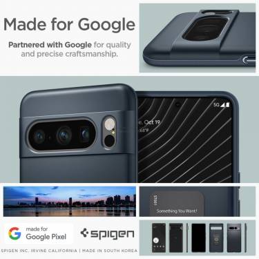 Spigen Google Pixel 8 Pro Thin Fit Metal Slate