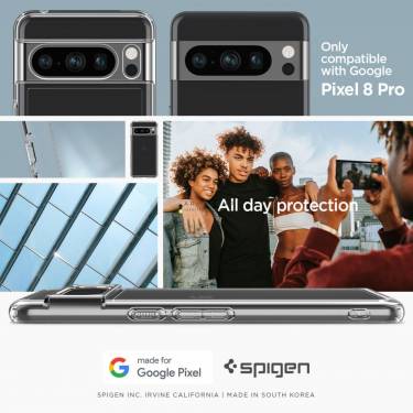 Spigen Google Pixel 8 Pro Ultra Hybrid Crystal Clear