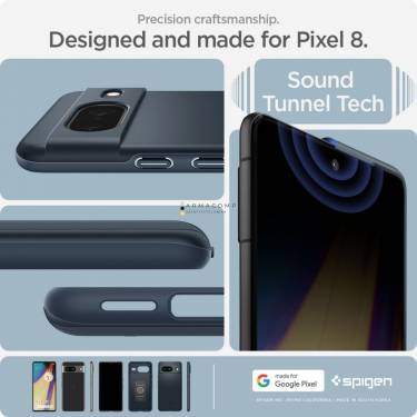 Spigen Google Pixel 8 Thin Fit Metal Slate