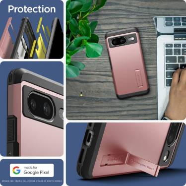 Spigen Google Pixel 8 Tough Armor Rose Gold