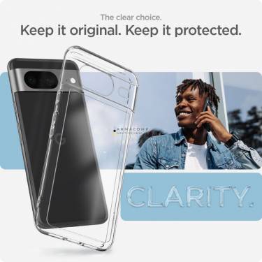 Spigen Google Pixel 8 Ultra Hybrid Crystal Clear