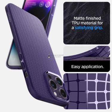 Spigen iPhone 14 Pro Max Case Liquid Air Purple