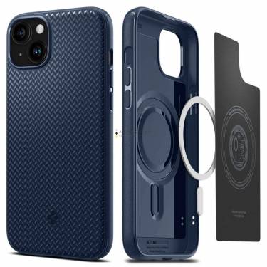 Spigen iPhone 15 Case Mag Armor MageSafe (MagFit) Navy Blue