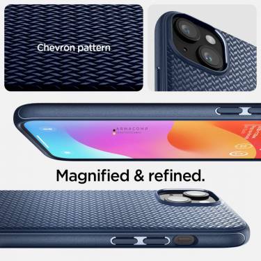 Spigen iPhone 15 Case Mag Armor MageSafe (MagFit) Navy Blue