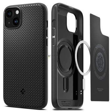 Spigen iPhone 15 Case Mag Armor (MagFit) Matte Black