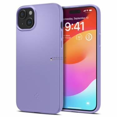 Spigen iPhone 15 Case Thin Fit Iris Purple