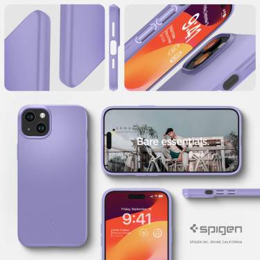 Spigen iPhone 15 Case Thin Fit Iris Purple