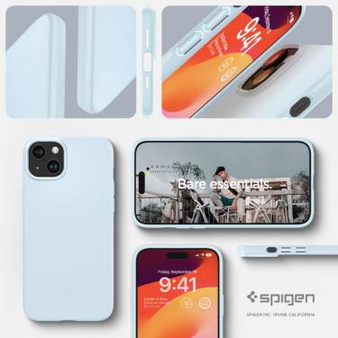 Spigen iPhone 15 Case Thin Fit Mute Blue