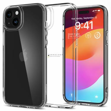 Spigen iPhone 15 Case Ultra Hybrid Crystal Clear