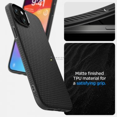 Spigen iPhone 15 Plus Case Liquid Air Matte Black