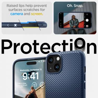 Spigen iPhone 15 Plus Case Mag Armor MagSafe (MagFit) Navy Blue