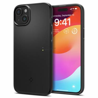 Spigen iPhone 15 Plus Case Thin Fit Black