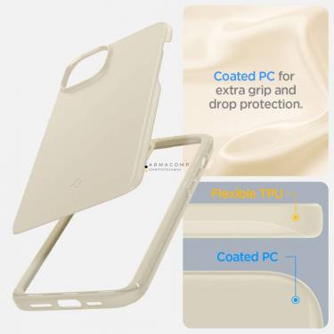 Spigen iPhone 15 Plus Case Thin Fit Mute Beige