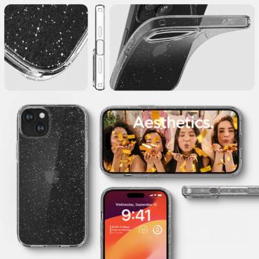 Spigen iPhone 15 Plus Liquid Crystal Glitter Crystal Quartz