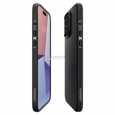 Spigen iPhone 15 Pro Case Liquid Air Matte Black