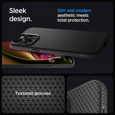 Spigen iPhone 15 Pro Case Liquid Air Matte Black