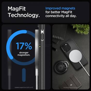 Spigen iPhone 15 Pro Case Mag Armor (MagFit) Matte Black