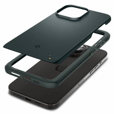 Spigen iPhone 15 Pro Case Thin Fit Abyss Green