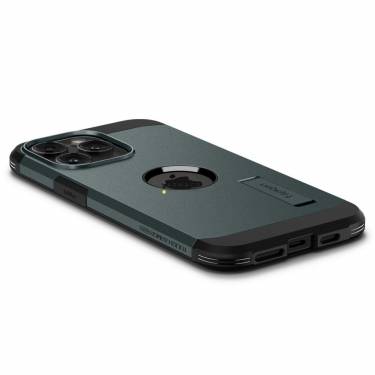 Spigen iPhone 15 Pro Case Tough Armor MagSafe (MagFit) Abyss Green