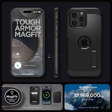 Spigen iPhone 15 Pro Case Tough Armor MagSafe (MagFit) Black