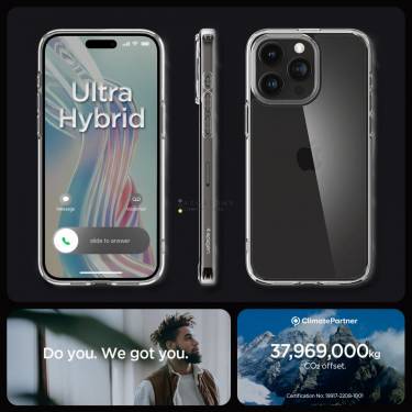 Spigen iPhone 15 Pro Case Ultra Hybrid Crystal Clear