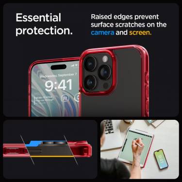 Spigen iPhone 15 Pro Case Ultra Hybrid Deep Red