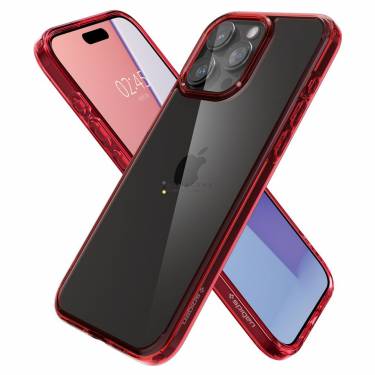 Spigen iPhone 15 Pro Case Ultra Hybrid Deep Red