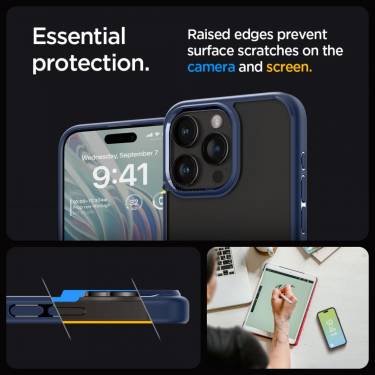 Spigen iPhone 15 Pro Case Ultra Hybrid Navy Blue