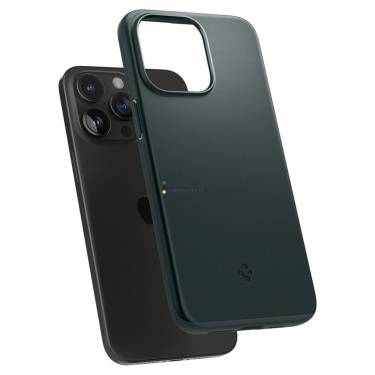 Spigen iPhone 15 Pro Max Case Thin Fit Abyss Green