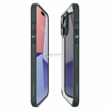 Spigen iPhone 15 Pro Max Case Ultra Hybrid Abyss Green