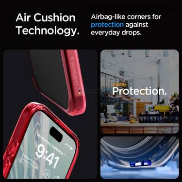 Spigen iPhone 15 Pro Max Case Ultra Hybrid Deep Red