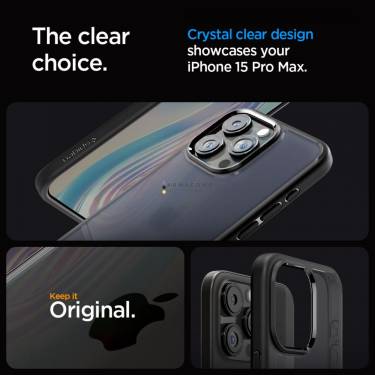 Spigen iPhone 15 Pro Max Case Ultra Hybrid Frost Black