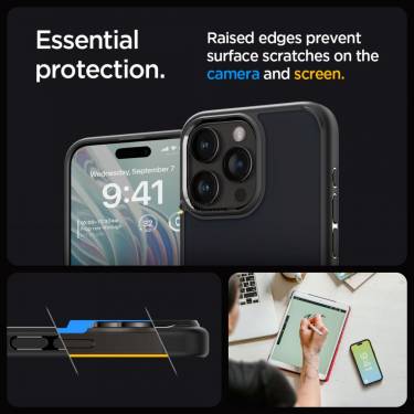 Spigen iPhone 15 Pro Max Case Ultra Hybrid Frost Black