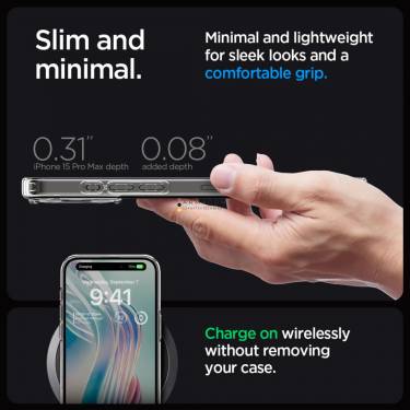 Spigen iPhone 15 Pro Max Case Ultra Hybrid Frost Clear